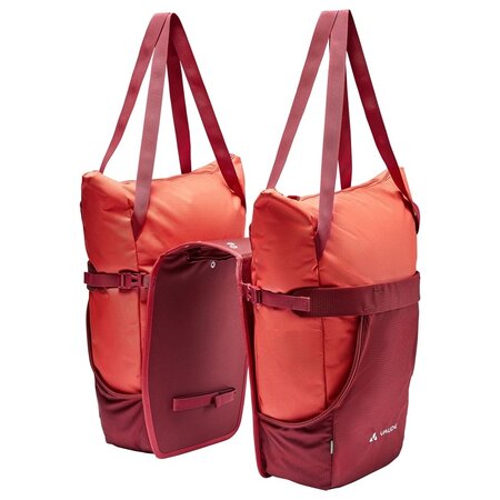 Vaude Dubbele fietstas Twinshopper 44L Hot Chili