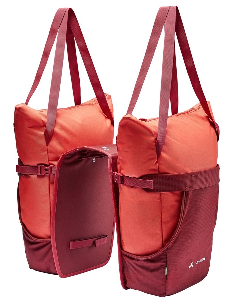 Dubbele fietstas Twinshopper 44L Hot Chili afbeelding