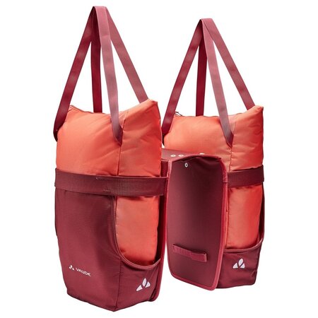 Vaude Dubbele fietstas Twinshopper 44L Hot Chili