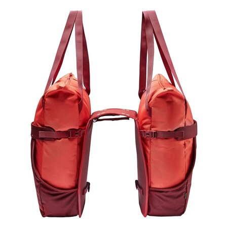 Vaude Dubbele fietstas Twinshopper 44L Hot Chili