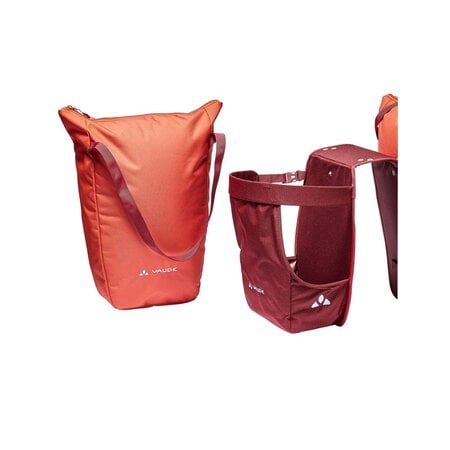 Vaude Dubbele fietstas Twinshopper 44L Hot Chili