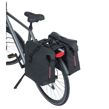 Basil Dubbele Fietstas SoHo Nordlicht MIK 2.0 - 41L Zwart