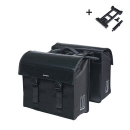 Basil Dubbele fietstas Urban Load MIK 2.0 48-53L Zwart