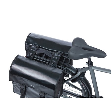 Basil Dubbele fietstas Urban Load MIK 2.0 48-53L Zwart