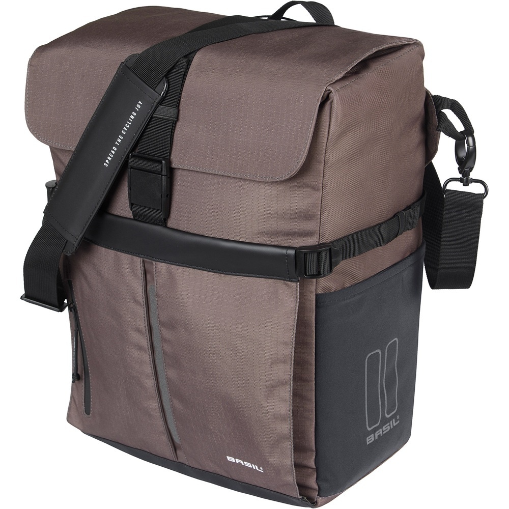 Enkele Fietstas Move MIK Hooks 15L Bruin