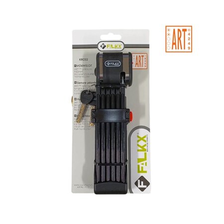 Falkx Vouwslot Kross 95 cm Zwart ART-2 - met framehouder