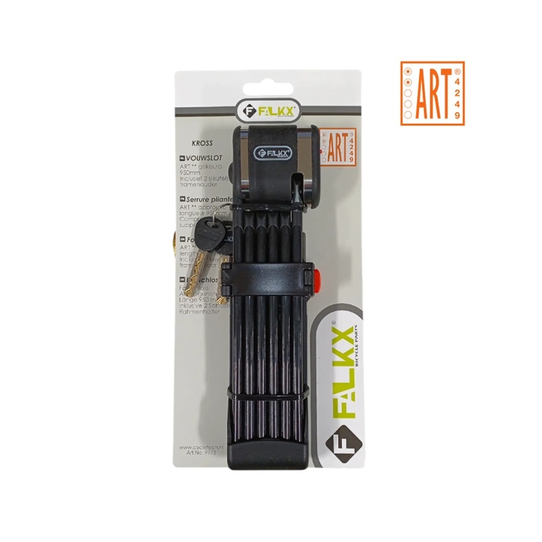 Vouwslot Kross 95 cm Zwart ART-2