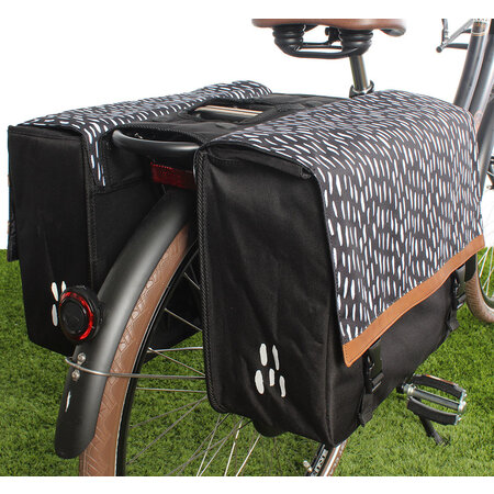 FastRider Dubbele fietstas Nara 33L Zwart