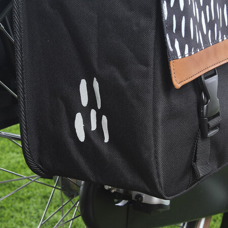 FastRider Dubbele fietstas Nara 33L Zwart