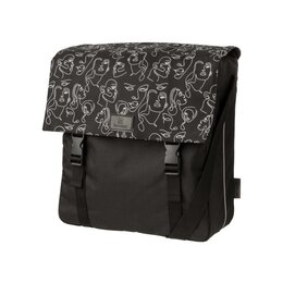 FastRider Enkele fietstas Shopper Livia Trend Zwart 17L