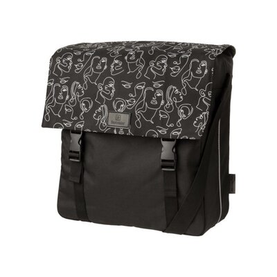 FastRider Enkele fietstas Shopper Livia Trend Zwart 17L