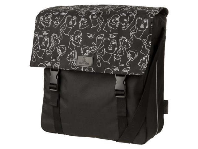 Enkele fietstas Shopper Livia Trend Zwart 17L afbeelding
