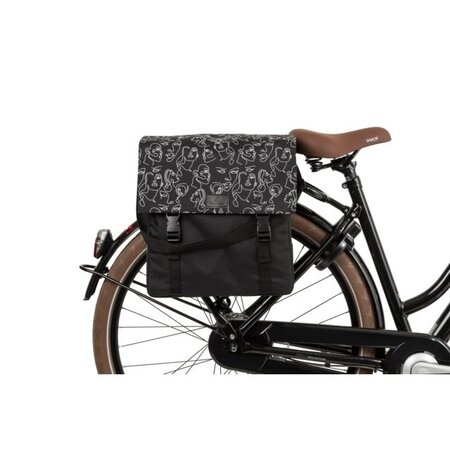 FastRider Enkele fietstas Shopper Livia Trend Zwart 17L