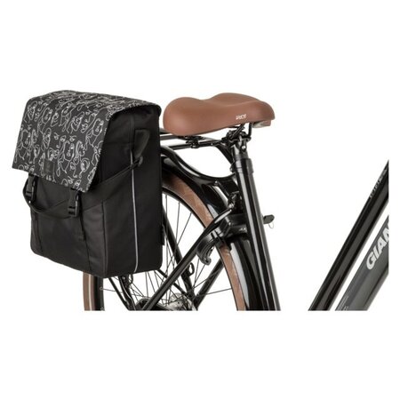FastRider Enkele fietstas Shopper Livia Trend Zwart 17L