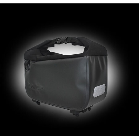 Racktime Bagagedragertas Yves zwart 9-12L