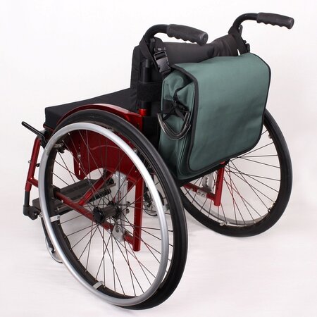 Rolko Messenger Bag voor rolstoel - Blauwgrijs