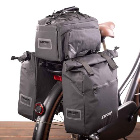 ONE Bikeparts Enkele fietstas RC. Bag 30 met AVS -Set van twee tassen