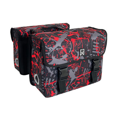 Willex Dubbele fietstas 34L FIRE