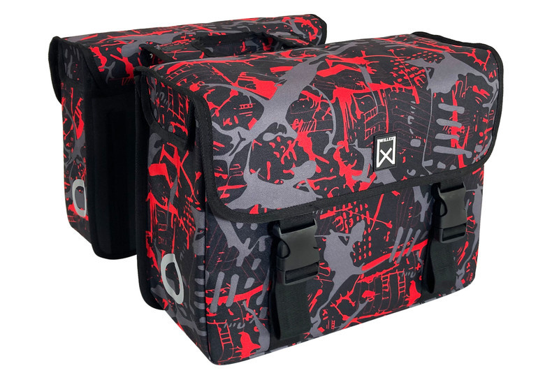 Dubbele fietstas 34L FIRE