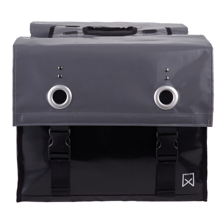 Willex Dubbele fietstas Bisonyl 52L Grijs/Zwart