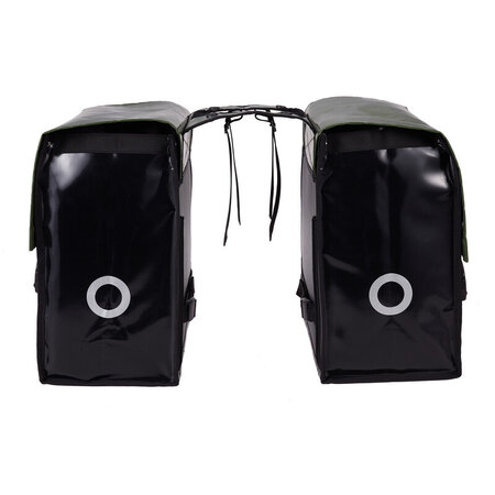 Willex Dubbele fietstas Bisonyl 52L Groen/Zwart