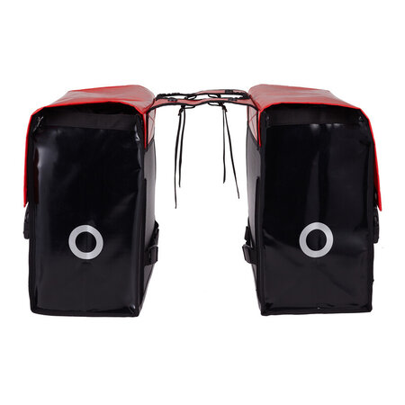 Willex Dubbele fietstas Bisonyl 52L Rood/Zwart