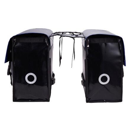 Willex Dubbele fietstas Bisonyl 52L Blauw/Zwart