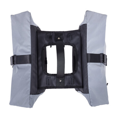 Willex Dubbele Fietstas Reflecterend 34L Grijs