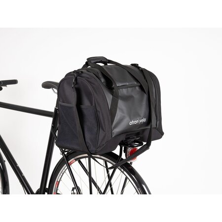 AtranVelo Bagagedragertas Pulse Duffle Bag AVS 36L Zwart - Sporttas voor op de fiets