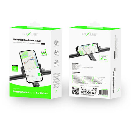 Rixus Universele Telefoonhouder RXHB06 <6.7" Zwart