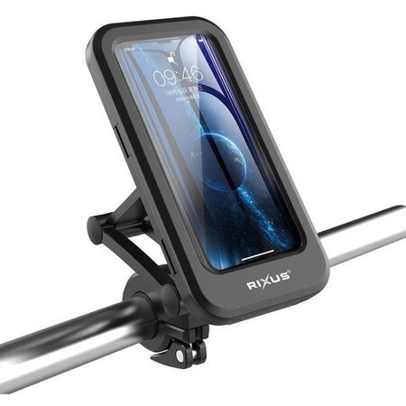 Rixus Waterdichte Telefoonhouder RXHM52 <6.7" Zwart