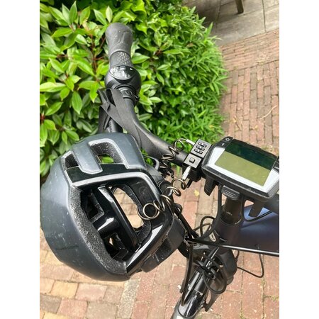 LCKT Kabelcijferslot voor fietshelmen met houder