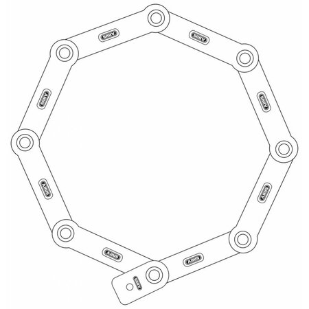 ABUS Vouwslot Bordo 6200K SH 90 cm Zwart ART-2