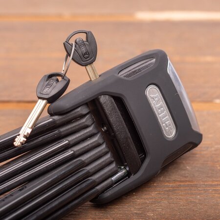 ABUS Vouwslot Bordo Alarm 6000KA SH Xplus 90 cm Zwart - inclusief slothouder