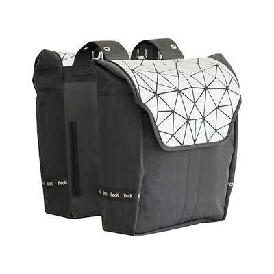 Beck Dubbele fietstas Ultra 32L Silver