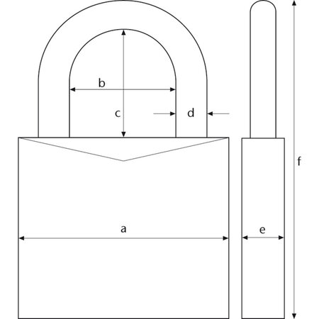 ABUS Hangslot Aqua Safe 70IB/45HB63