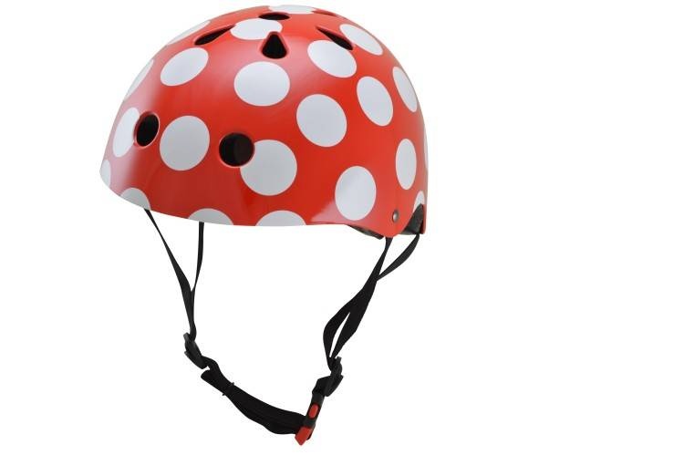 Kiddimoto Kinderhelm Red Dotty