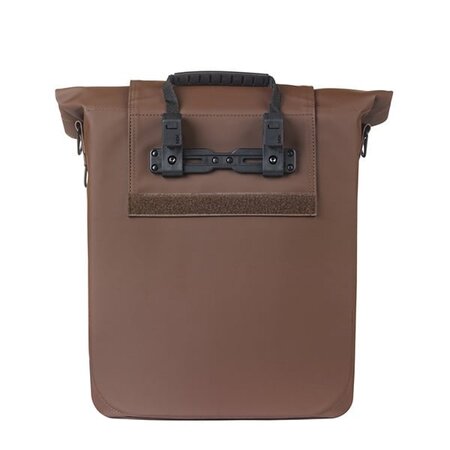 Basil Enkele fietstas City Shopper MIK Hooks 16L Bruin