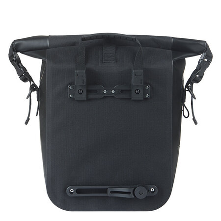 Basil Enkele Fietstas Navigator Waterproof M MIK Hooks 14L Zwart - Waterdicht