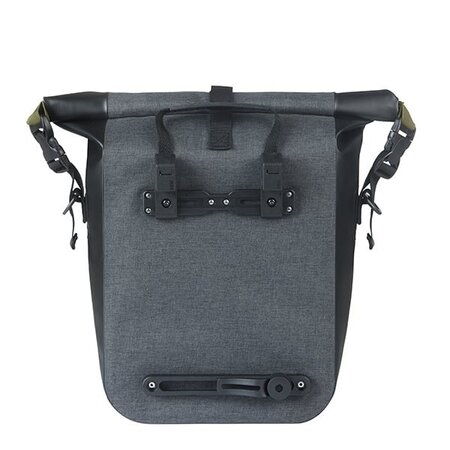 Basil Enkele Fietstas Navigator Storm MIK Hooks M 12-15L Zwart - Waterdicht