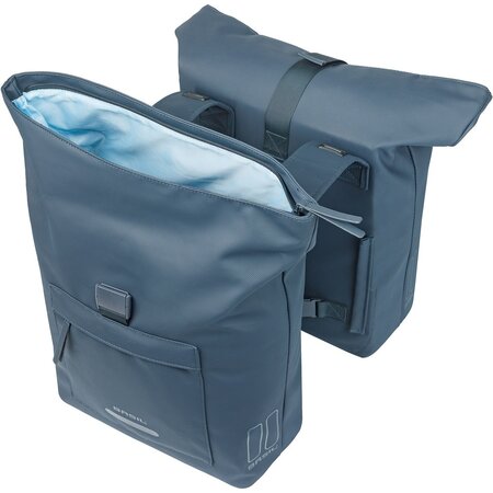 Basil Dubbele fietstas Brooklyn 41L Marineblauw