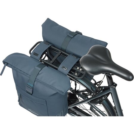 Basil Dubbele fietstas Brooklyn 41L Marineblauw