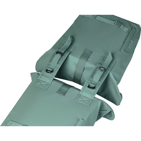 Basil Dubbele fietstas Brooklyn 41L Zilvergroen