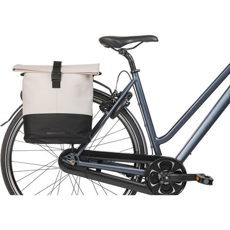 Basil Dubbele Fietstas Cove MIK 2.0 28-32L Wit/Zwart