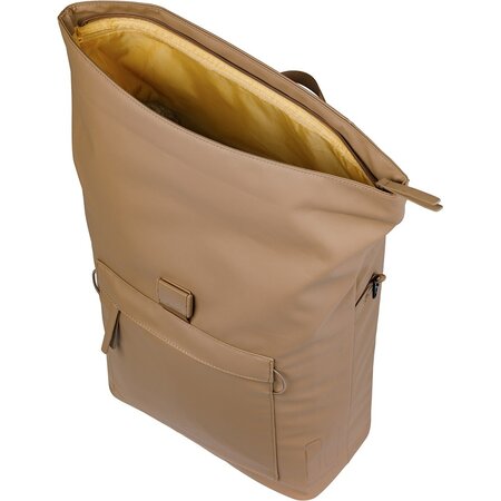 Basil Enkele fietstas Brooklyn MIK Hooks 17L Zand