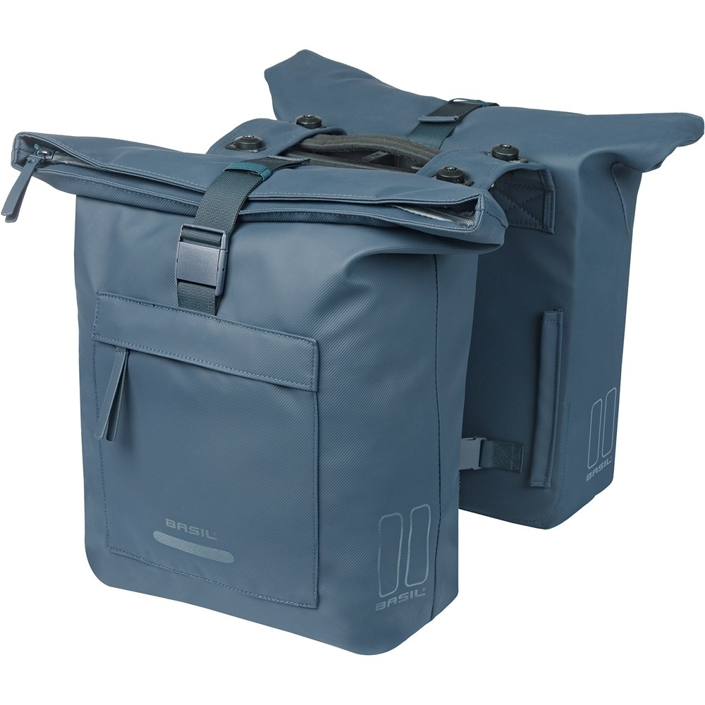 Dubbele fietstas Brooklyn MIK 2.0 41L Marineblauw