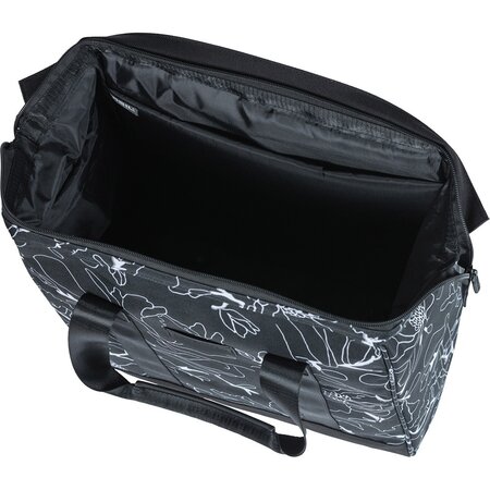 Basil Grand Flower Fietsshopper MIK Hooks 23L Zwart