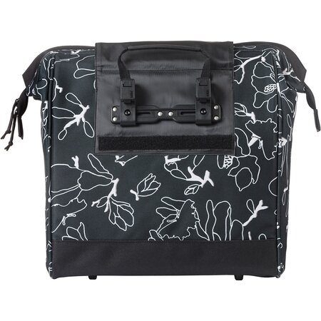 Basil Grand Flower Fietsshopper MIK Hooks 23L Zwart