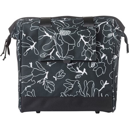 Basil Grand Flower Fietsshopper MIK Hooks 23L Zwart