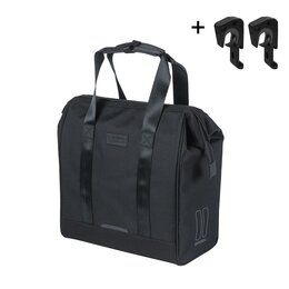 Basil Grand Fietsshopper MIK Hooks 23L Zwart